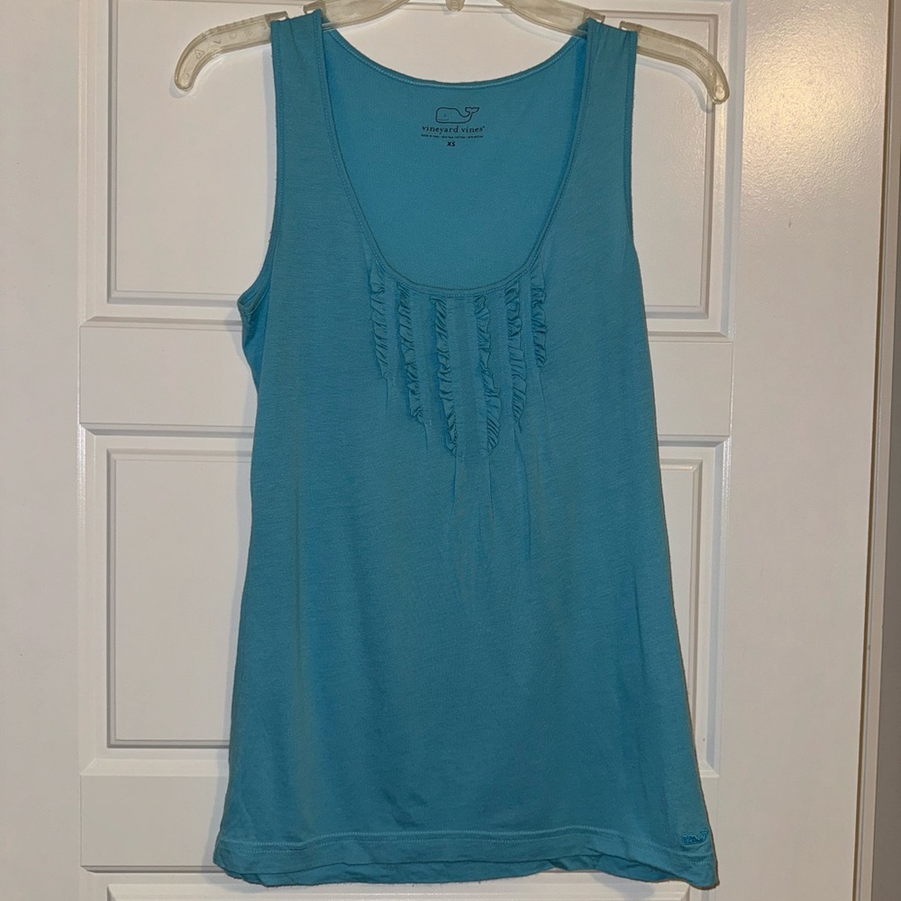 Vineyard Vines Ruffle Knjt Tank Top - size XS